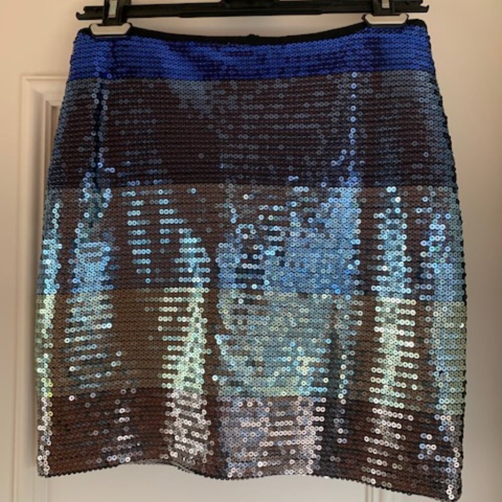 Multicolor sequin mini skirt